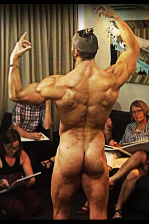 mobile life drawing class in a christchurch livingroom